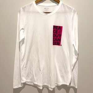 Figs *Limited Edition* Peace Out Cancer White Long sleeve Underscrub